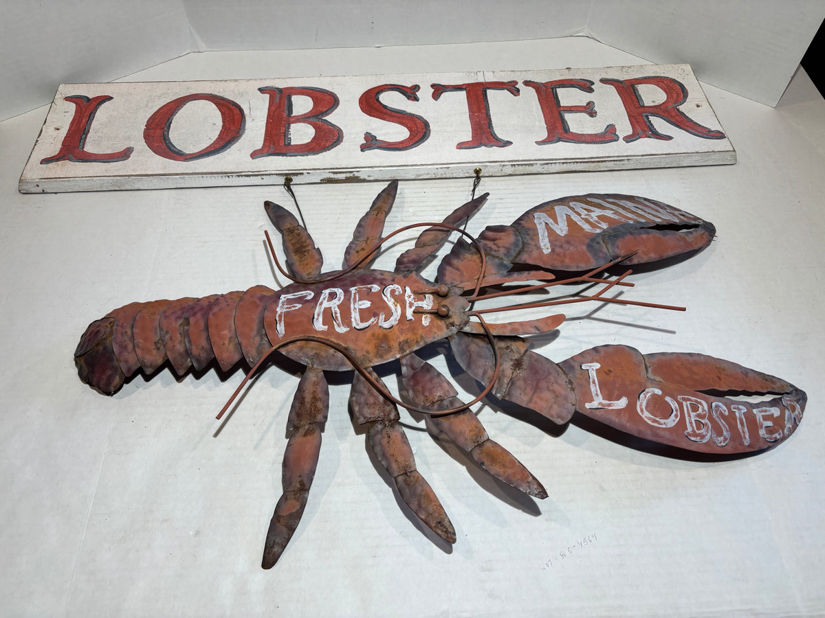 Exceptional New England Coastal Folk Art Lobster Trade Display