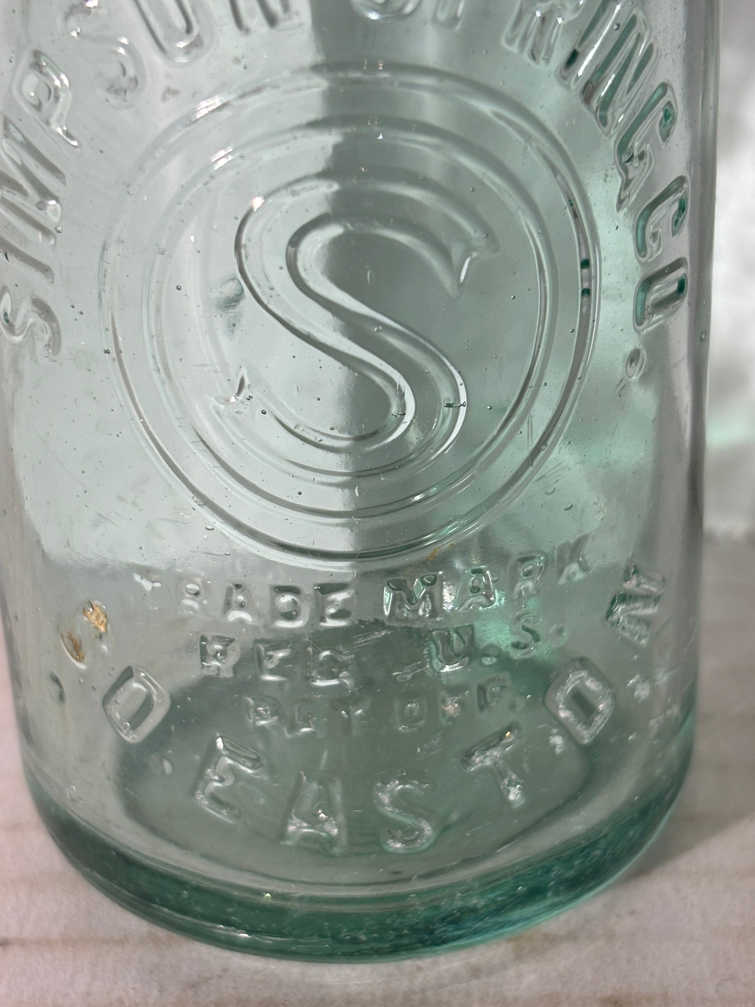 Simpson Spring Company Embossed Spring Water Bottle