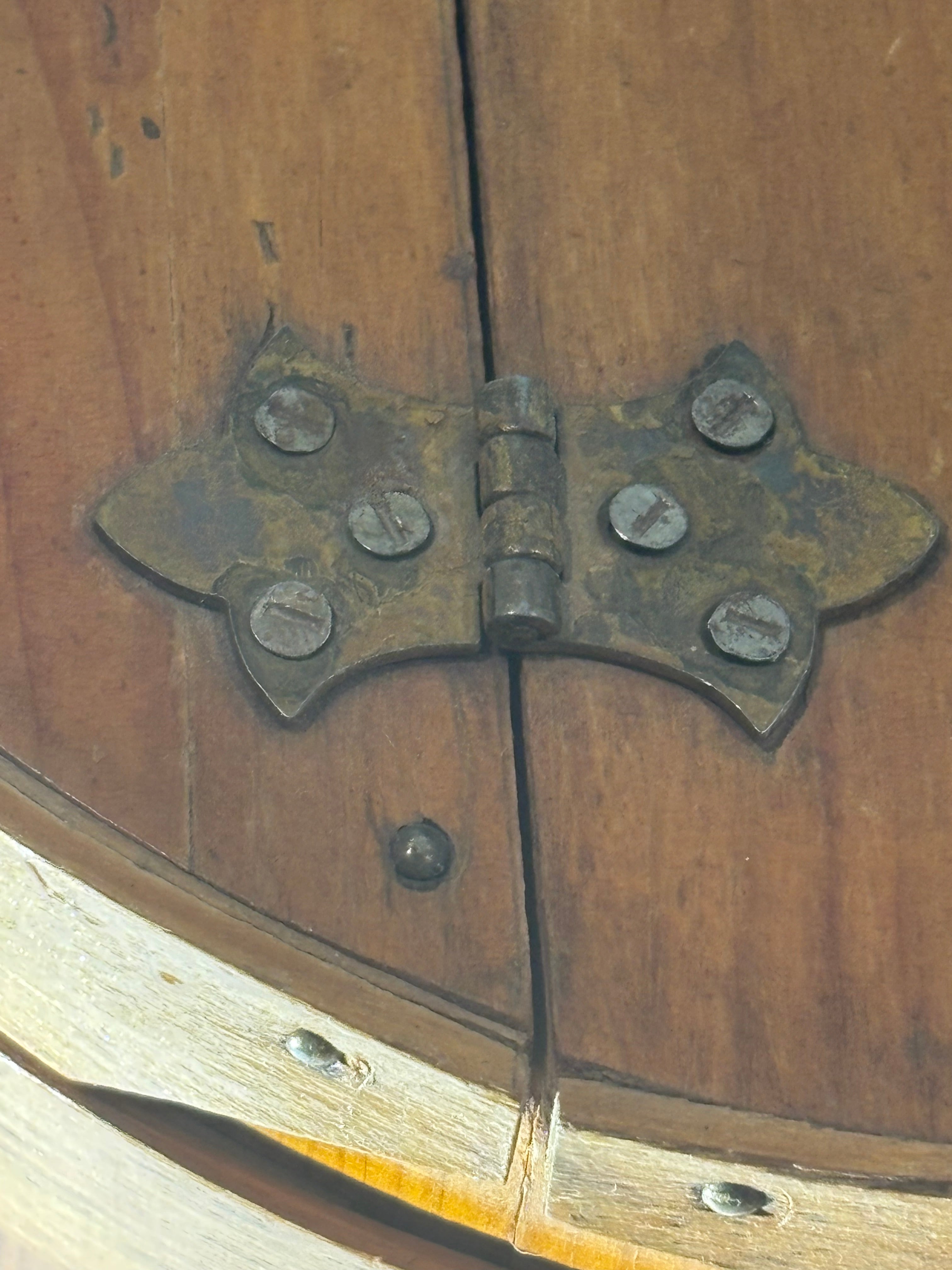 Pennsylvania Bentwood Sewing Bucket with Interior Shelf, Mid-19th Century