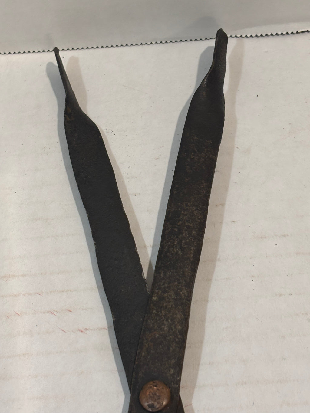 Early Pennsylvania Wrought-Iron Ember & Pipe Tongs, 18th Century