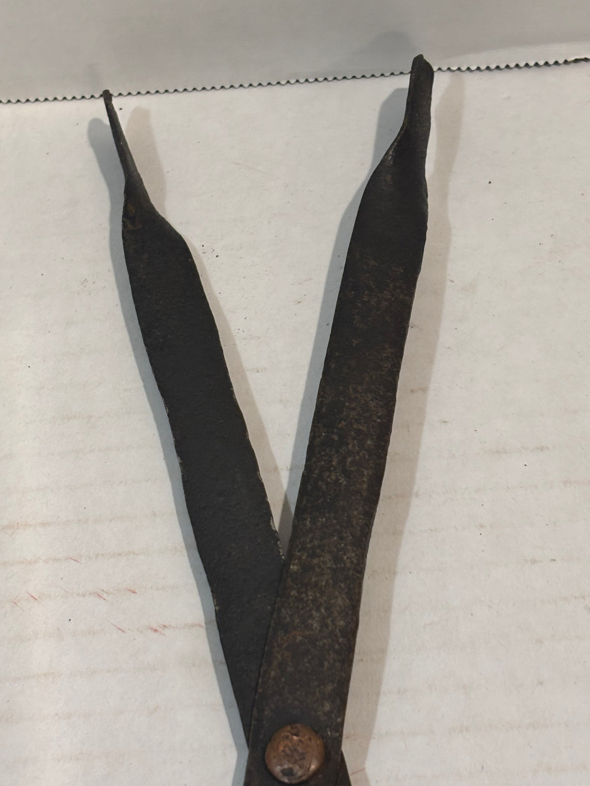 Early Pennsylvania Wrought-Iron Ember & Pipe Tongs, 18th Century