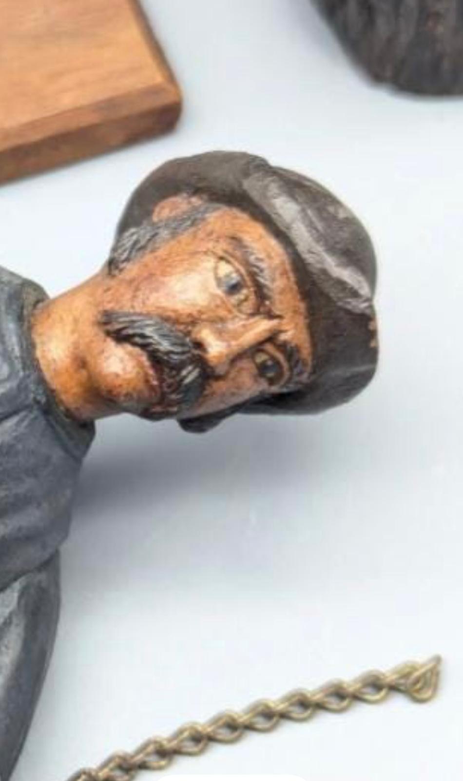 Exceptional German Folk-Art Automaton Woodcutter, c. 1875–1895
