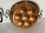 EARLY TIN-LINED COPPER CULINARY PANS French or Continental European, circa 1860–1890 Copper