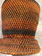 Superb Scandinavian root-twist (rotslöjd) vessel, handmade in Norway or Sweden, ca. 1880–1930.