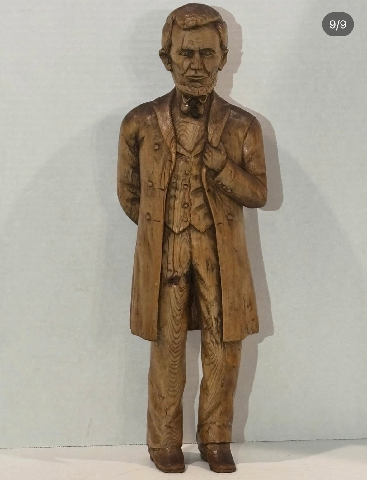 Exceptional American Folk Art Carving of Abraham Lincoln – Late 19th Century