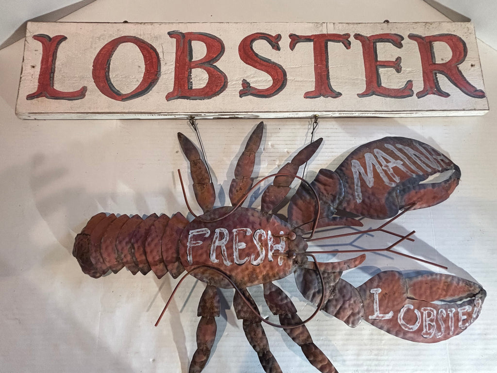 Exceptional New England Coastal Folk Art Lobster Trade Display