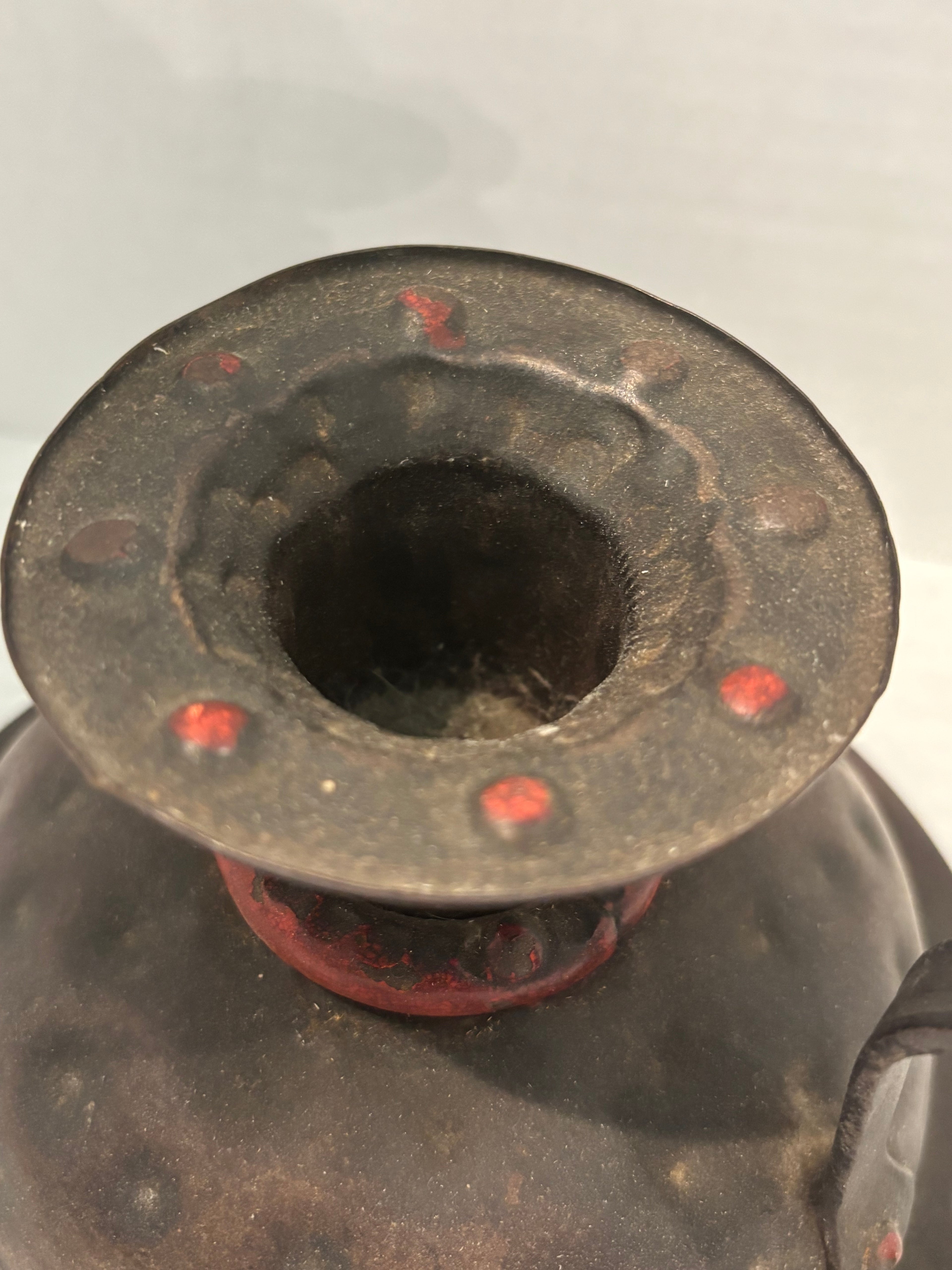 German Arts & Crafts Hammered Copper Chamberstick