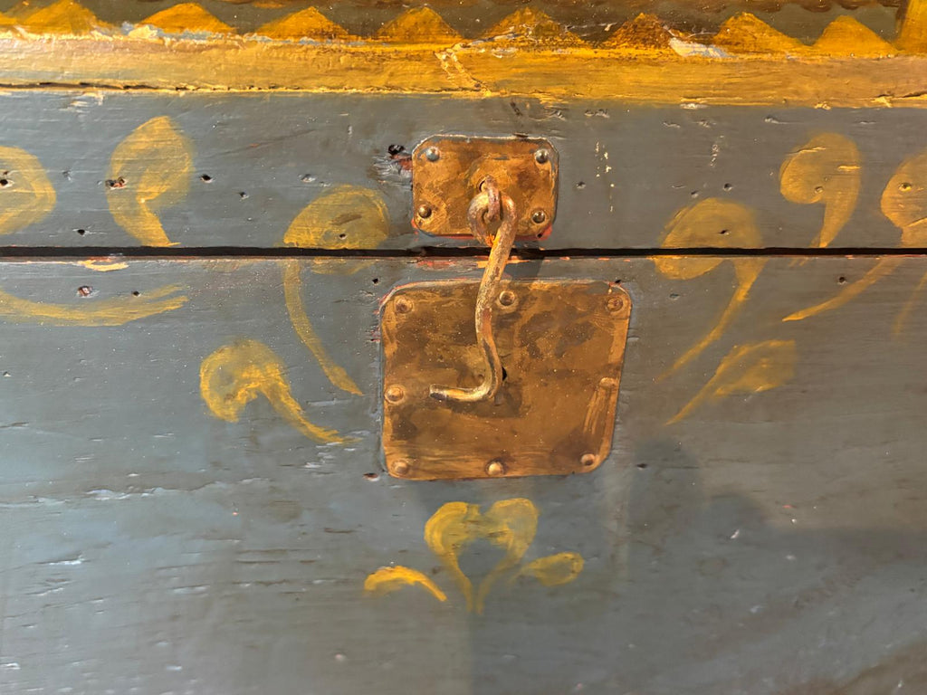 Early 19th Century Dome-Top Small Blanket Chest Circa  1840