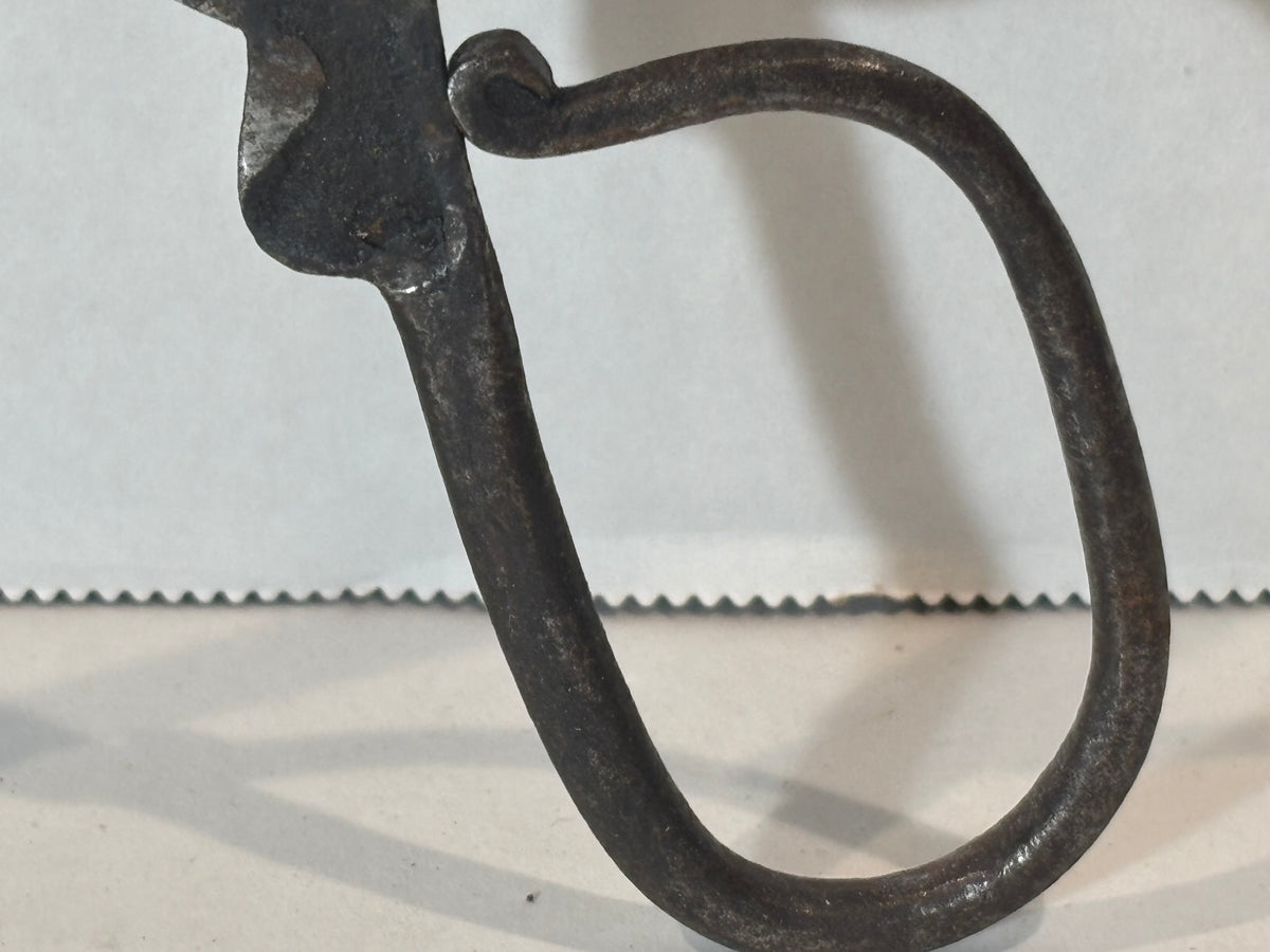 Early Pennsylvania Wrought-Iron Ember & Pipe Tongs, 18th Century