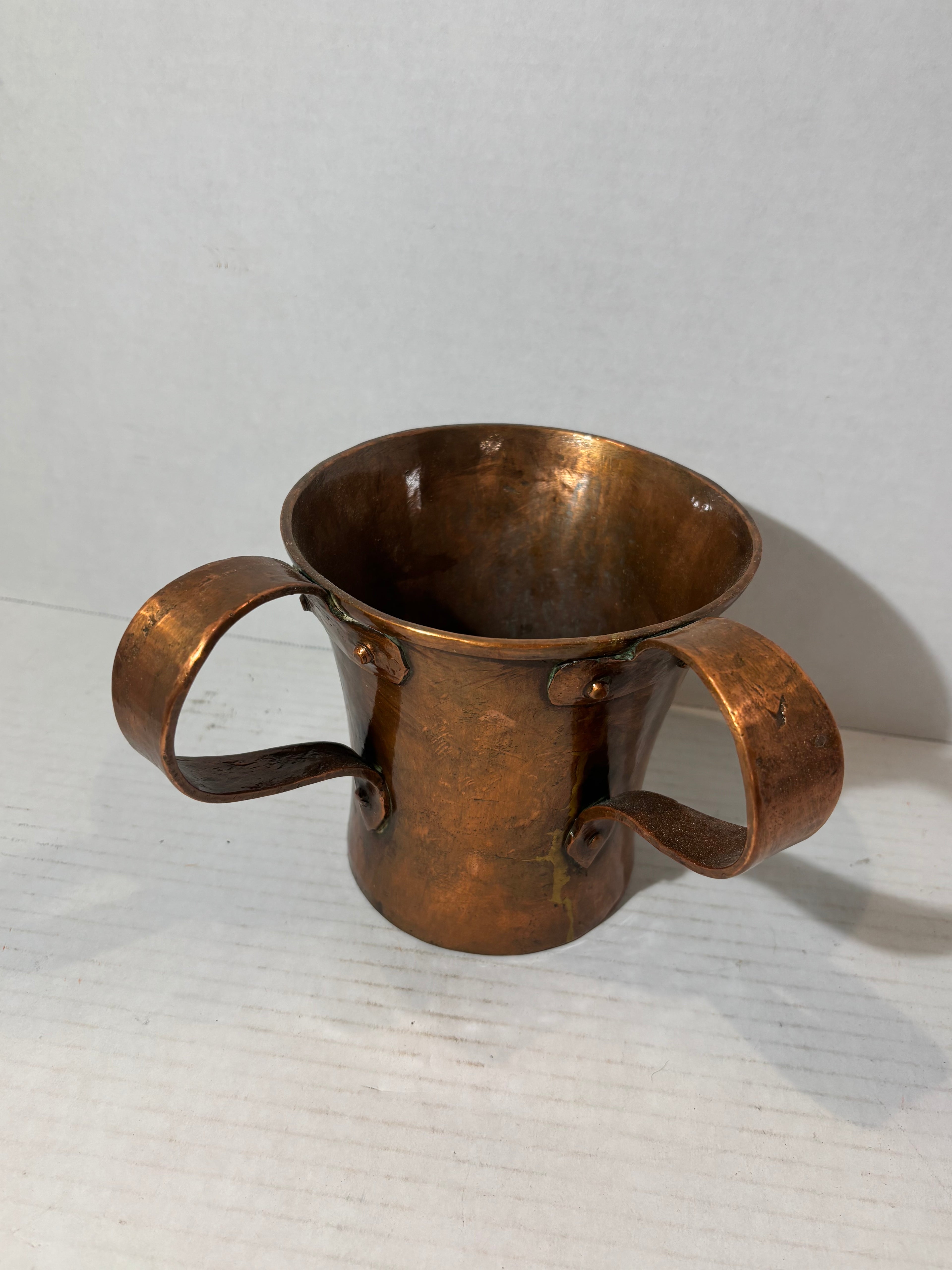 19th Century Copper Judaica Ritual Hand-Washing Vessel (Natla)