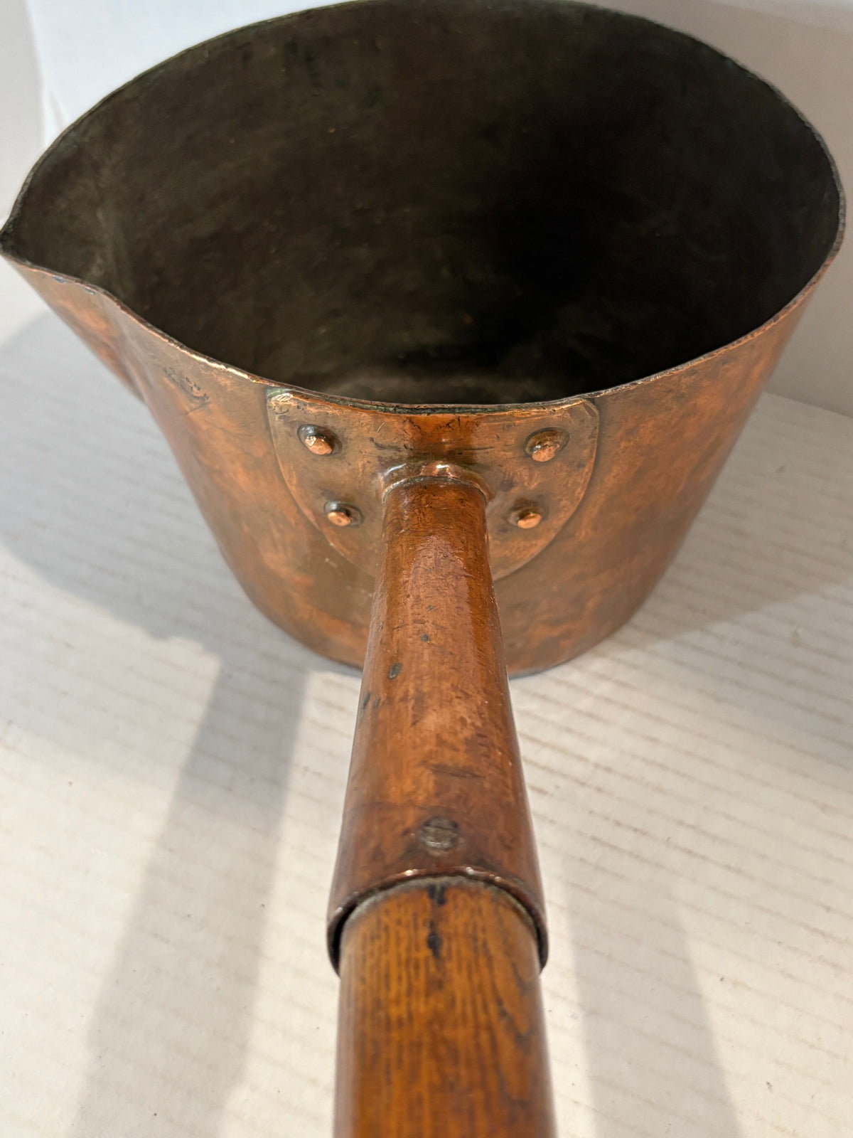 Exceptional Late 19th Century L.F. Duparquet, Huot & Moneuse New York Professional Copper Saucepan, circa 1875–1890.