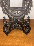 Swiss Black Forest Hand-Carved Standing Picture Frame Brienz School, ca. 1880–1900