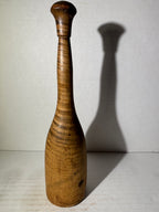 EXCEPTIONAL AMERICAN TIGER MAPLE TREEN MASHER
