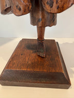 Large Chinese Qing Dynasty Rootwood Figure of a Daoist Immortal, Probably Li Tieguai