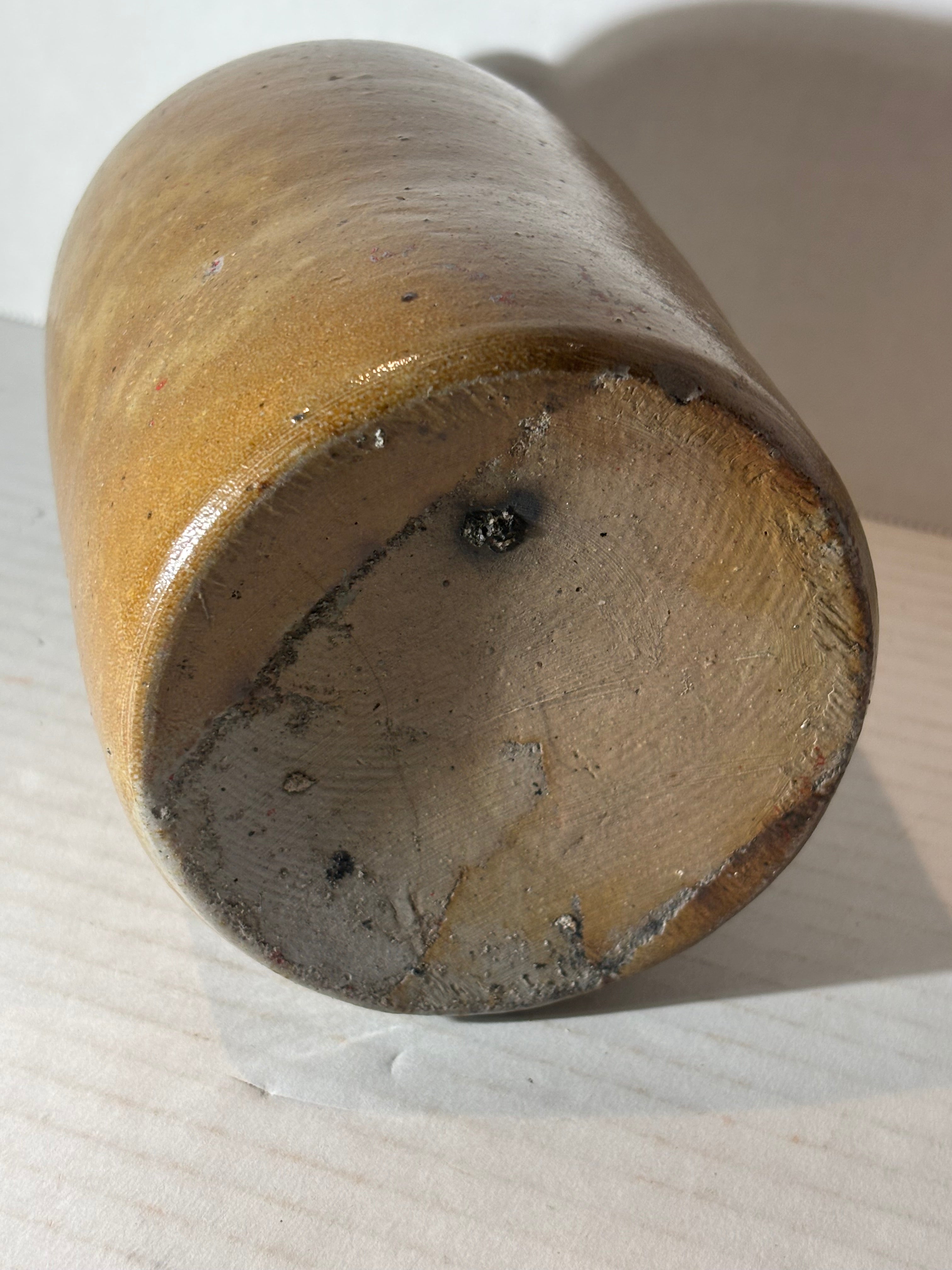 Small American Glazed Utility Crock American, late 19th to early 20th century