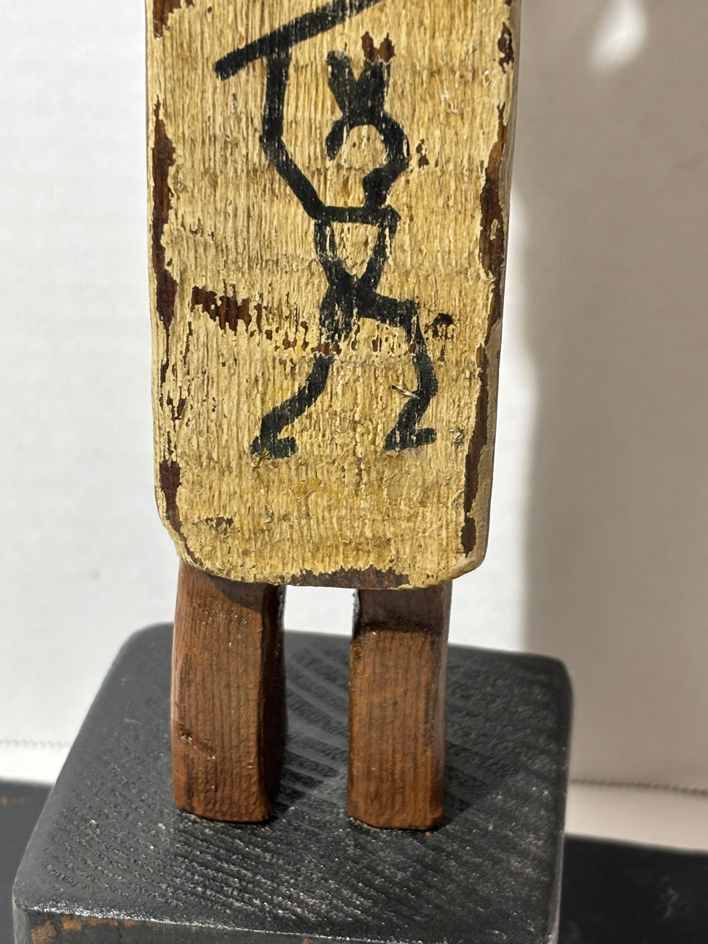 WONDERFULLY FOLKY AMERICAN CARVED & PAINTED NATIVE AMERICAN WOMAN WHIRLIGIG