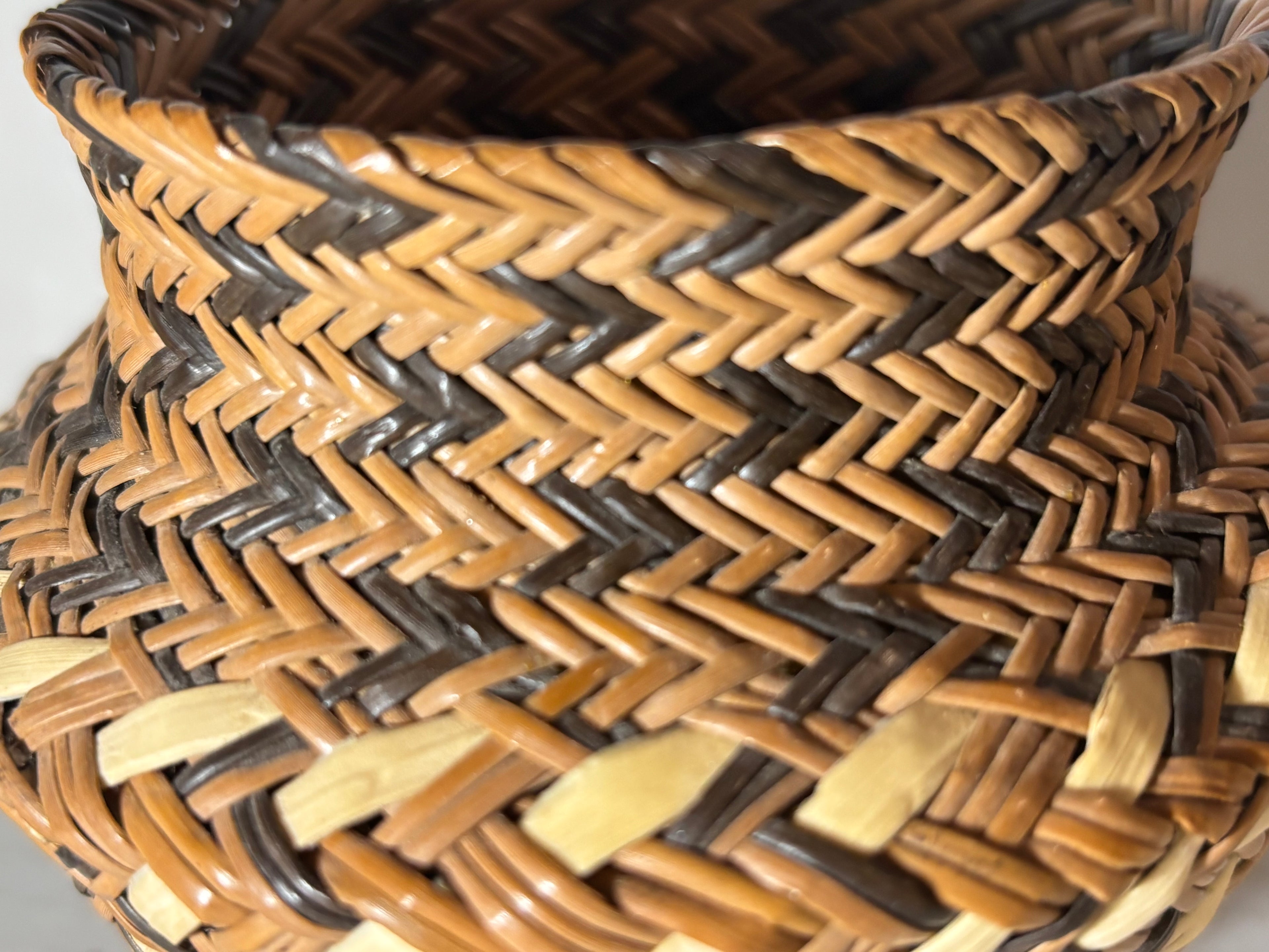 Three Indigenous Central American Miniature Basket Vessels
Probably Panama or Costa Rica, Mid-20th Century (circa 1955–1975)
