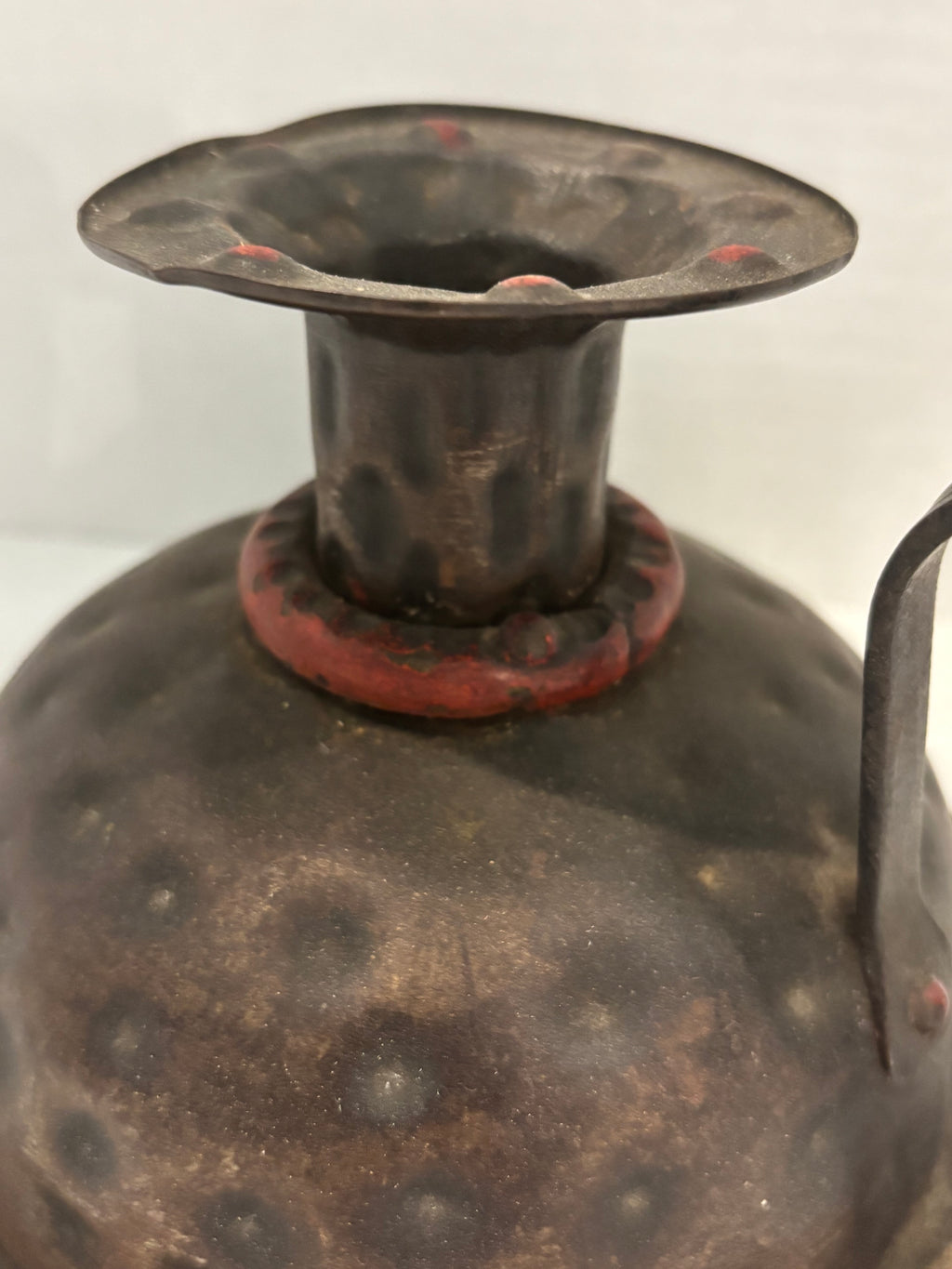 German Arts & Crafts Hammered Copper Chamberstick