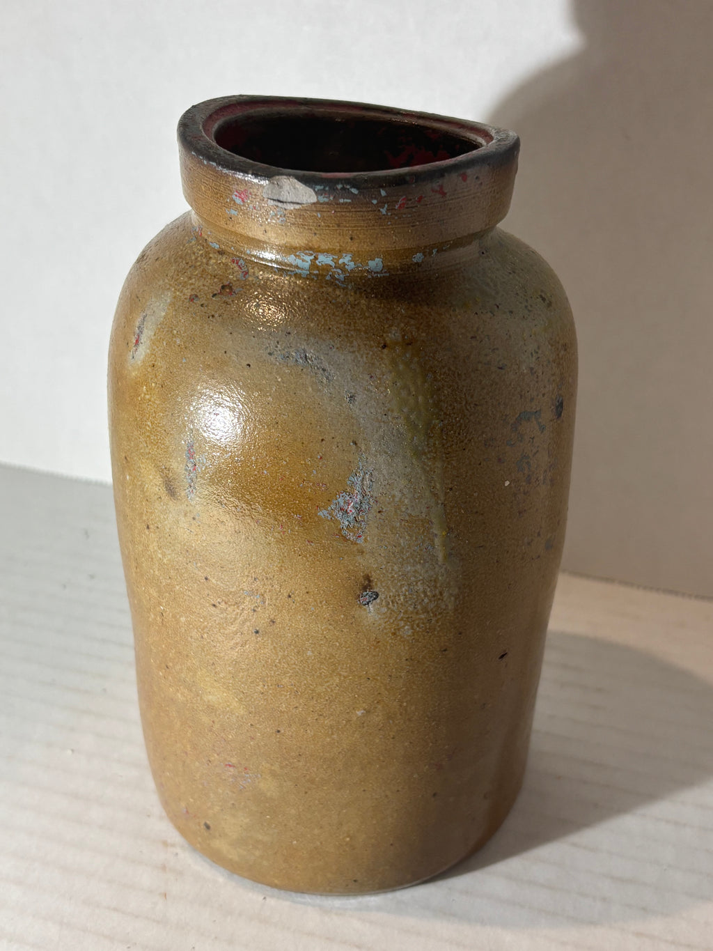 Small American Glazed Utility Crock American, late 19th to early 20th century