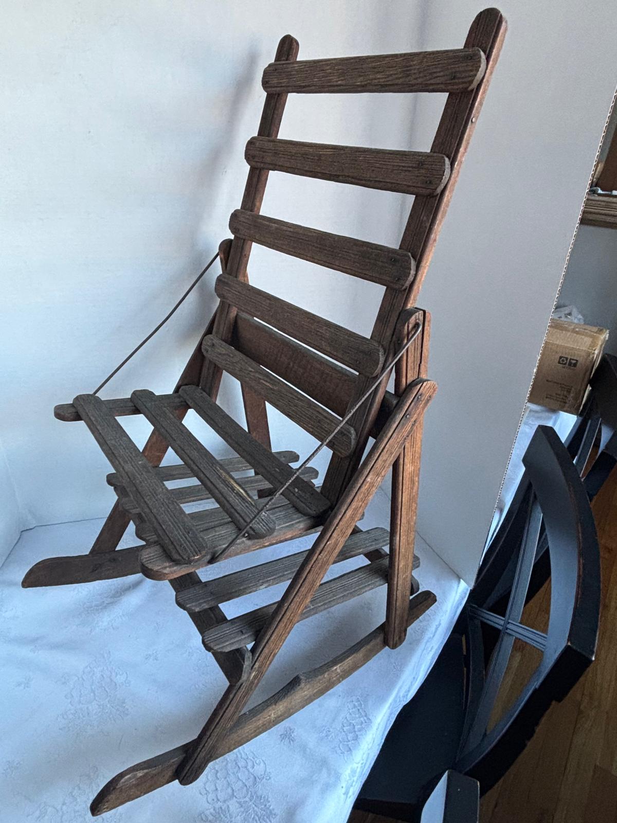 Miniature Slat-Back Rocking Chair