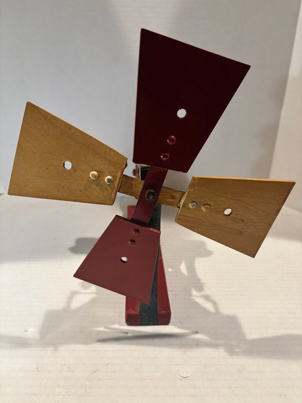 American Carved and Painted Folk Art Whirligig of a Woman Churning Butter, circa 1960–1970.