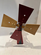 American Carved and Painted Folk Art Whirligig of a Woman Churning Butter, circa 1960–1970.