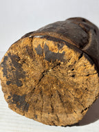 Exceptional Primitive Anthropomorphic Log-Form Folk Carving