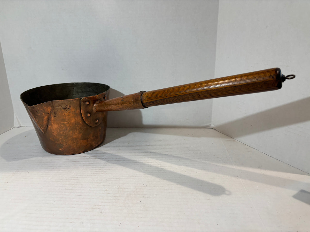 Exceptional Late 19th Century L.F. Duparquet, Huot & Moneuse New York Professional Copper Saucepan, circa 1875–1890.
