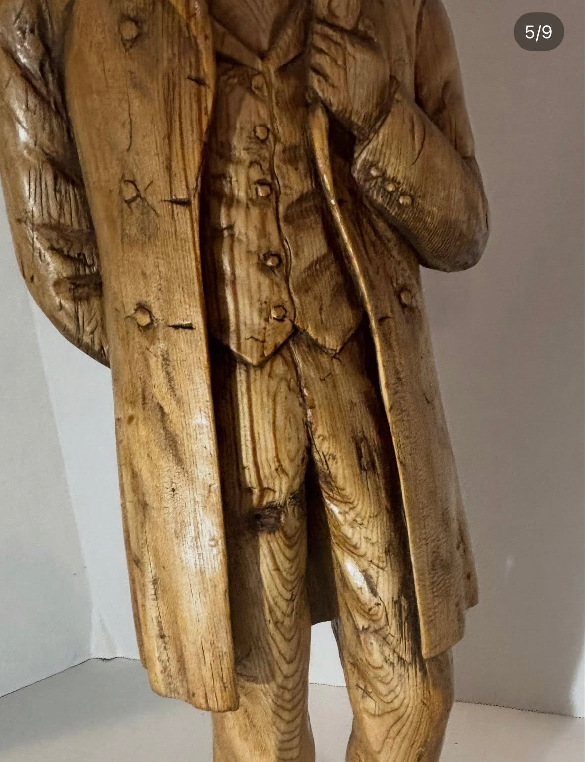 Exceptional American Folk Art Carving of Abraham Lincoln – Late 19th Century