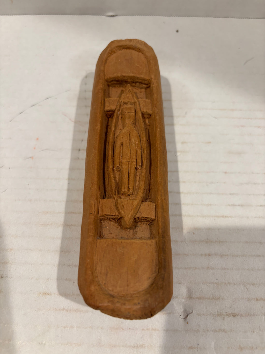 Northwest Coast Indigenous Miniature Carved Canoe with Recumbent Human Figure Southern Northwest Coast, probably Nuu-chah-nulth/Makah cultural sphere