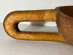 Hand-Carved Folk Art Scoop with Open U-Form Handle American, 19th Century