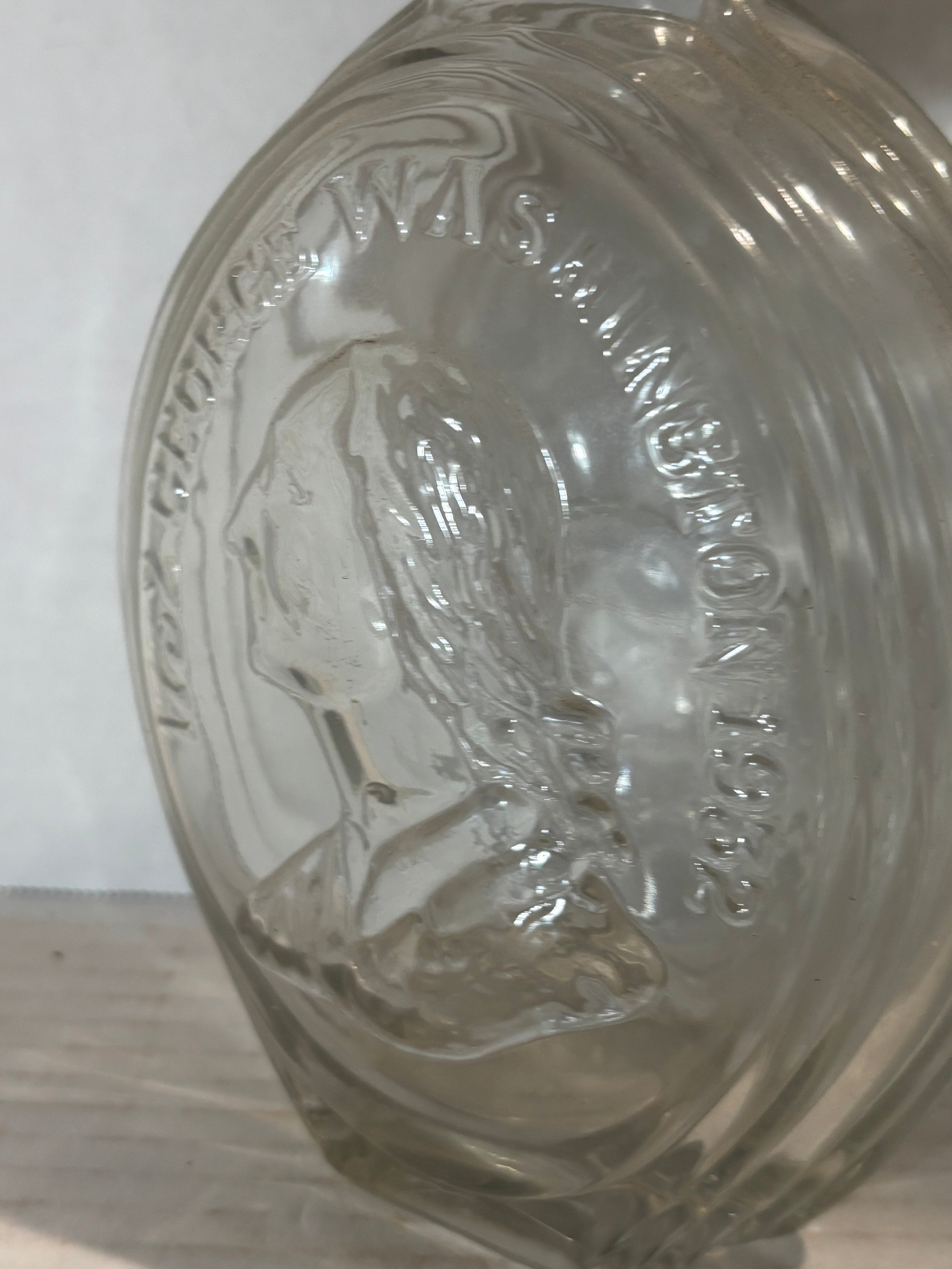 American commemorative glass bottle produced in 1932