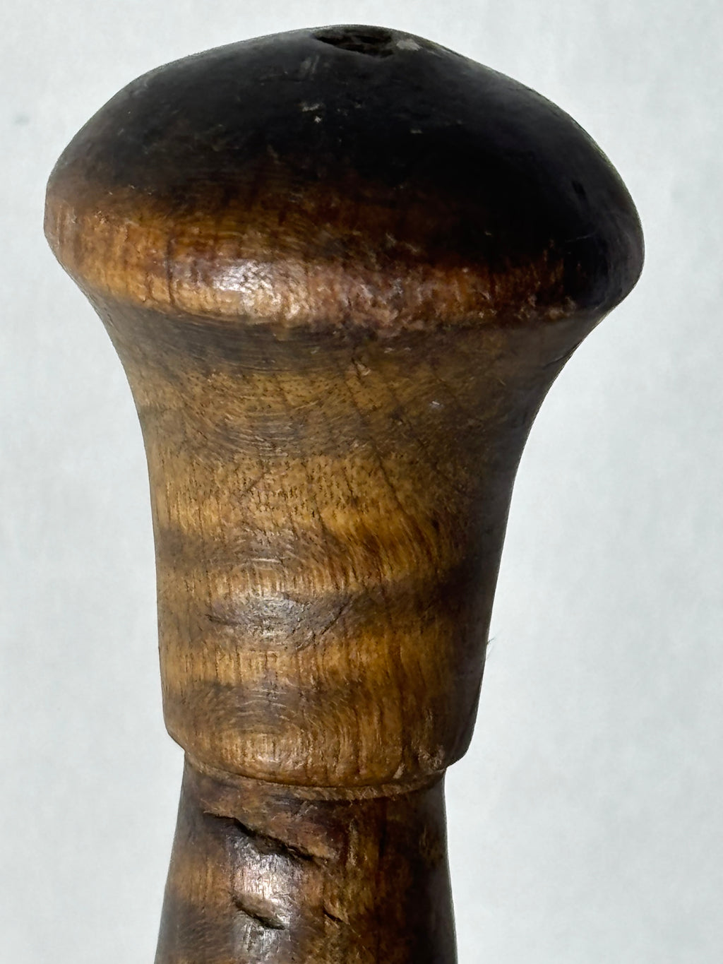 EXCEPTIONAL AMERICAN TIGER MAPLE TREEN MASHER