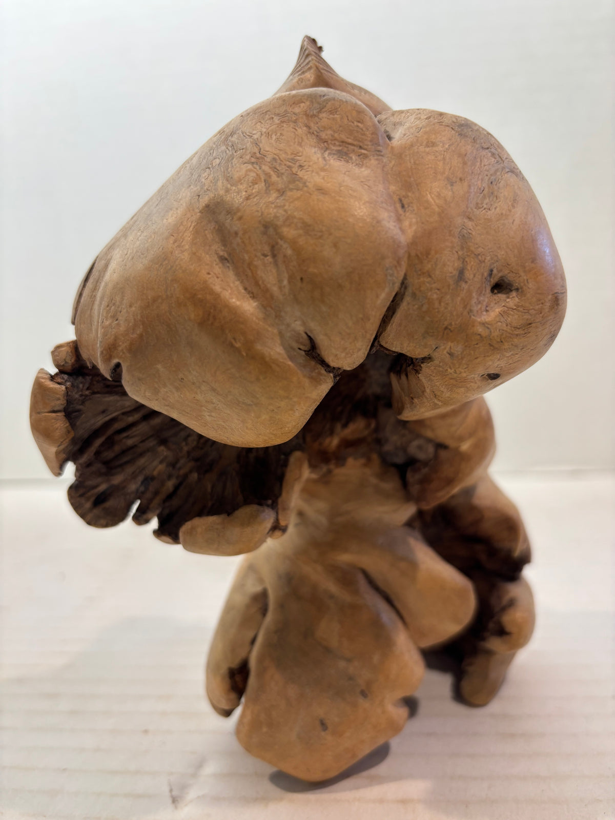 Whimsical Chinese Rootwood Fantasy Figure Qing Dynasty, probably 19th century