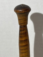 EXCEPTIONAL AMERICAN TIGER MAPLE TREEN MASHER