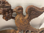 Victorian Cast-Iron Architectural Gate Crest with Birds and Fruit Basket
American, circa 1870–1895