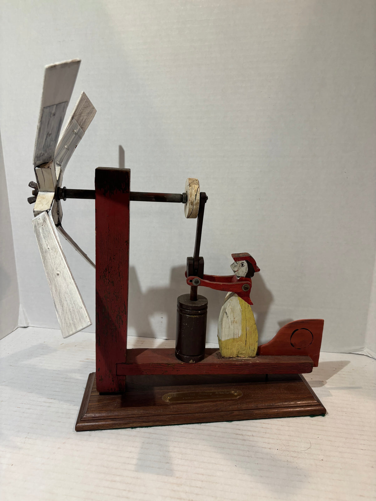 Early 20th Century Southern Folk Art Animated Butter Churning Whirligig Attributed to Chilton County, Alabama, circa 1900–1930