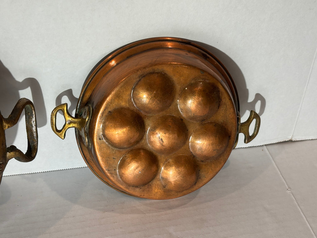 EARLY TIN-LINED COPPER CULINARY PANS French or Continental European, circa 1860–1890 Copper