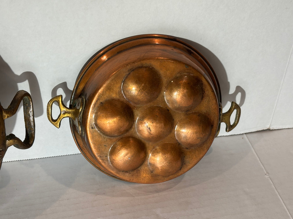 EARLY TIN-LINED COPPER CULINARY PANS French or Continental European, circa 1860–1890 Copper