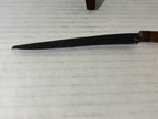 Late 19th Century Grafting Knife with Original Folk-Carved Wooden Sheath