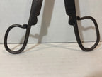 Early Pennsylvania Wrought-Iron Ember & Pipe Tongs, 18th Century