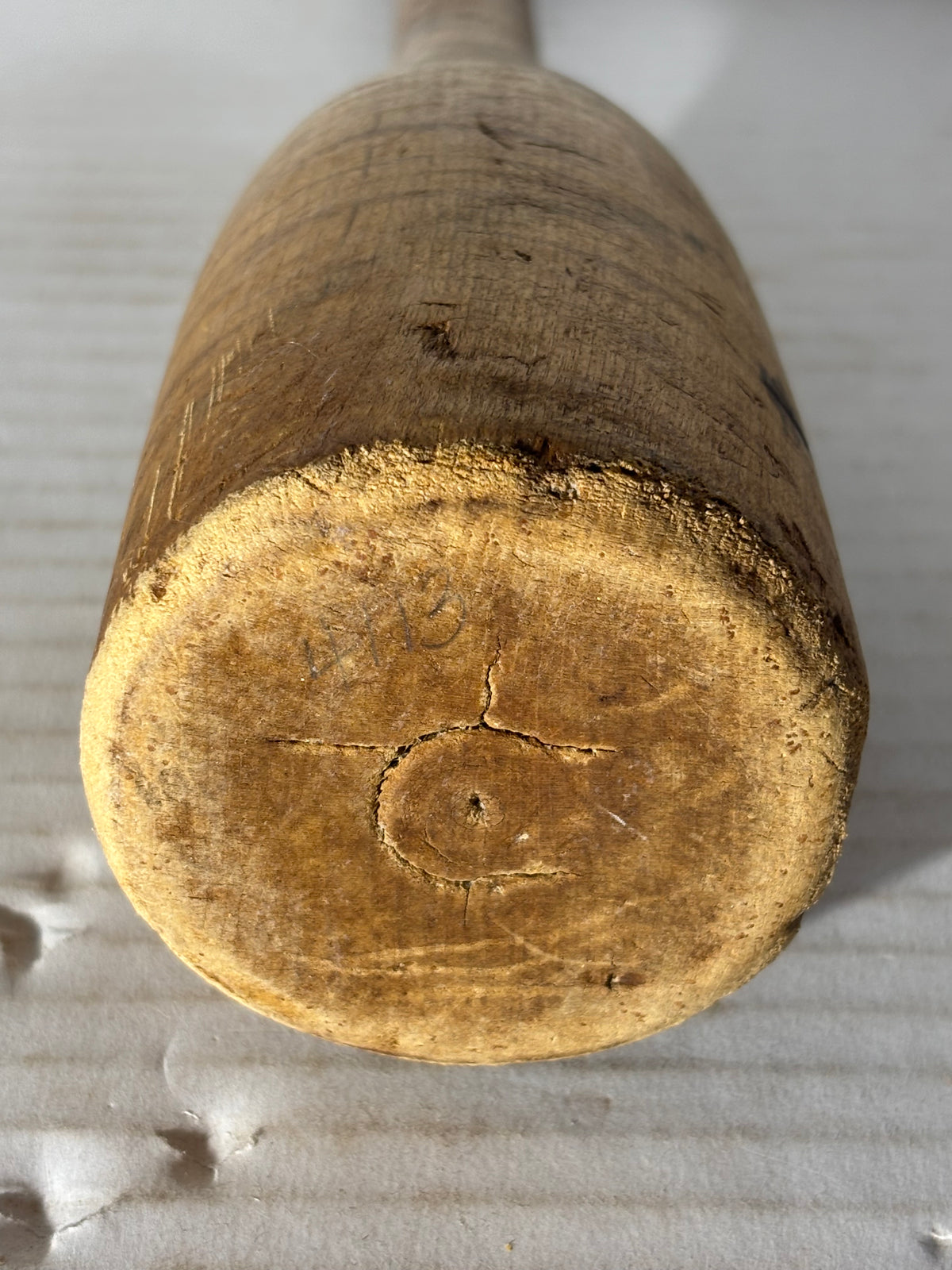 EXCEPTIONAL AMERICAN TIGER MAPLE TREEN MASHER