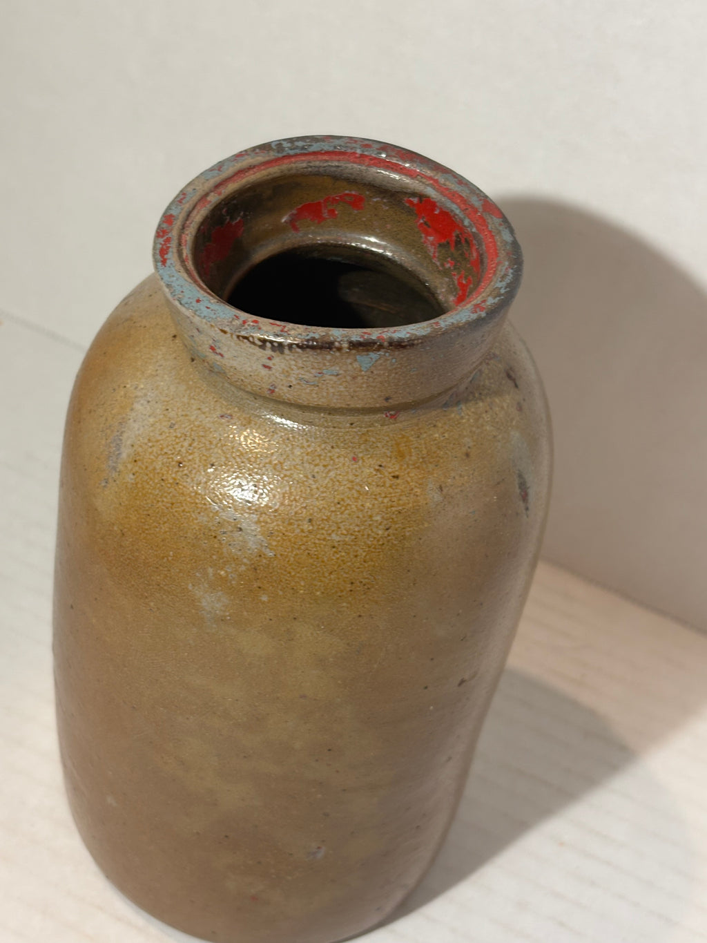 Small American Glazed Utility Crock American, late 19th to early 20th century