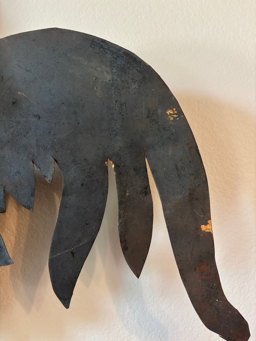 Antique Iron Rooster Weathervane
