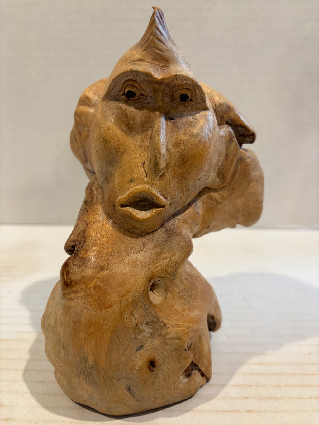 Whimsical Chinese Rootwood Fantasy Figure Qing Dynasty, probably 19th century
