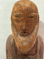 American Folk Art Carved and Painted Bearded Woodsman