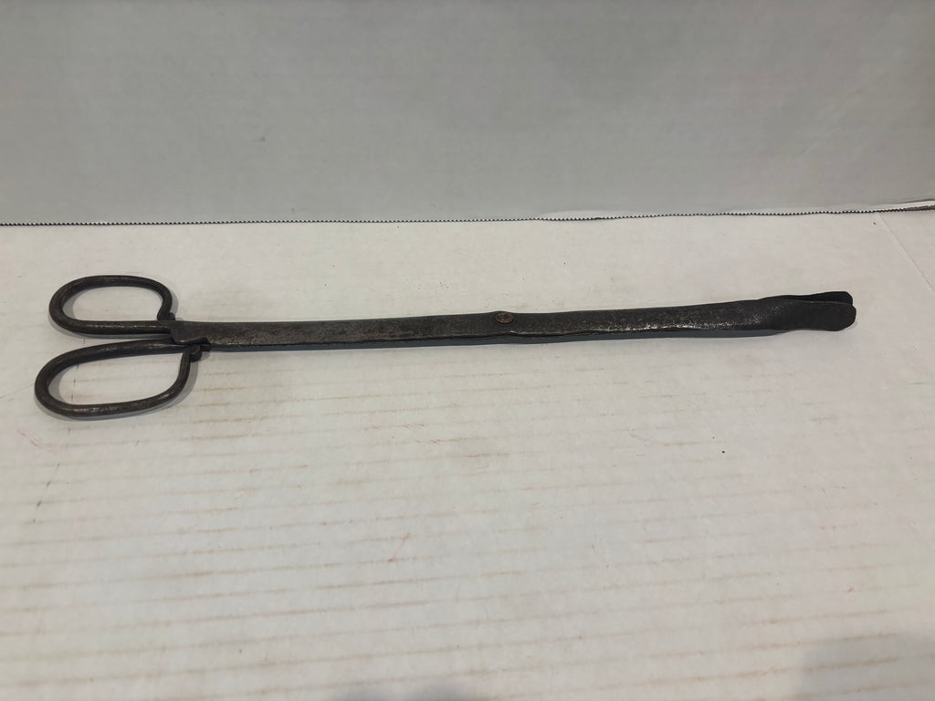 Early Pennsylvania Wrought-Iron Ember & Pipe Tongs, 18th Century