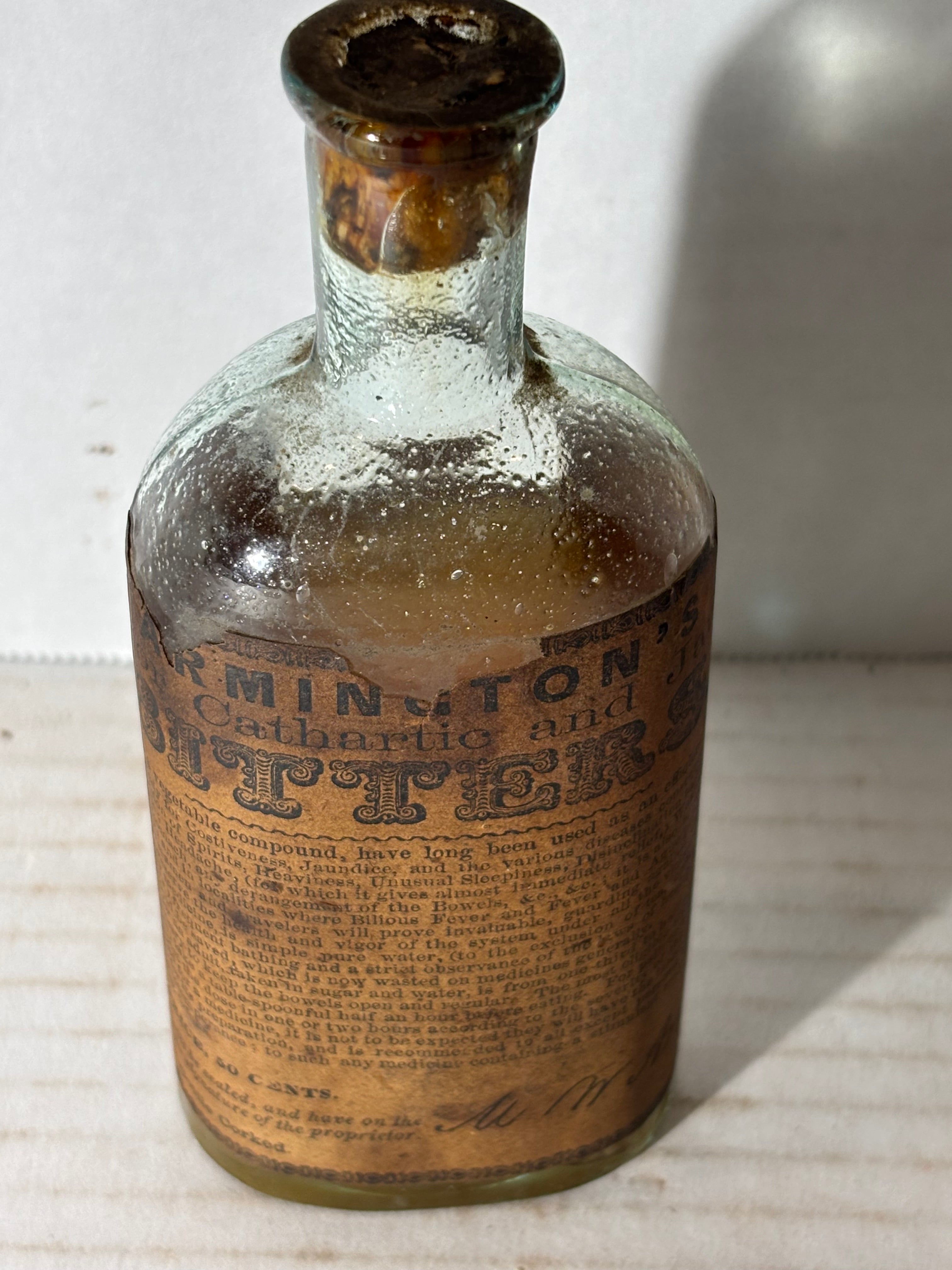 ARMINGTON’S SUPERIOR CATHARTIC AND JAUNDICE BITTERS