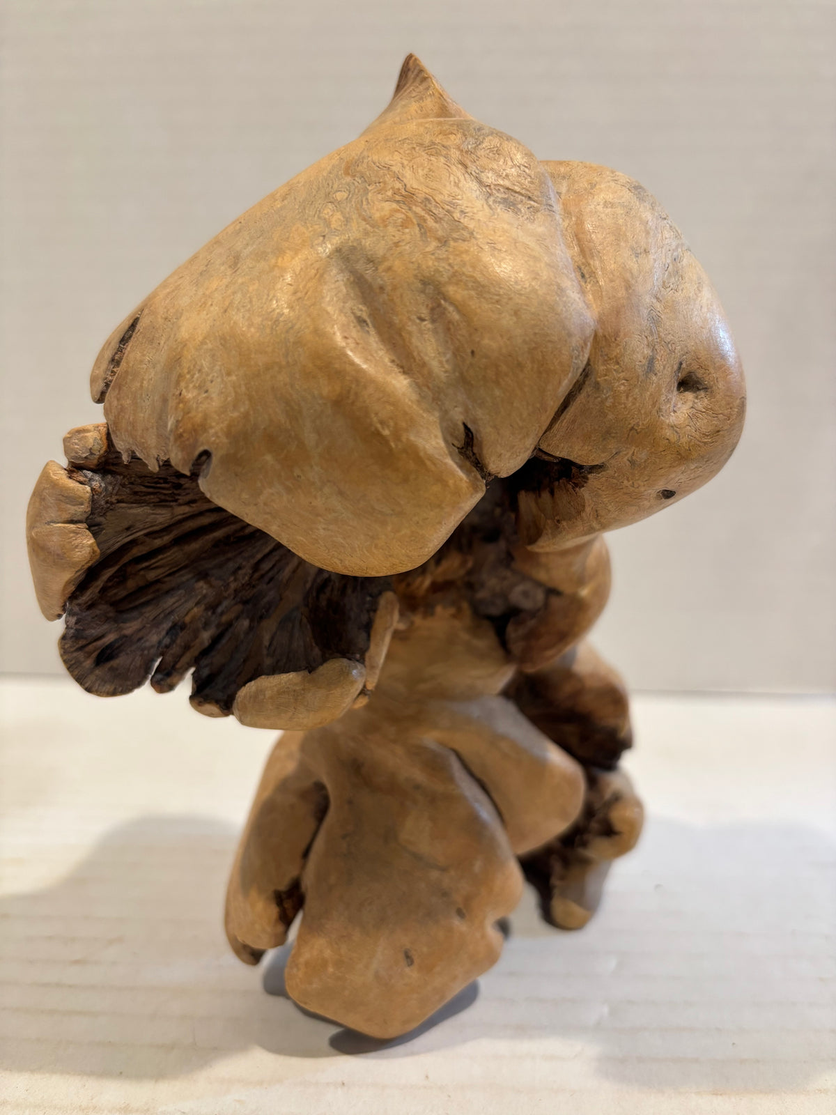 Whimsical Chinese Rootwood Fantasy Figure Qing Dynasty, probably 19th century