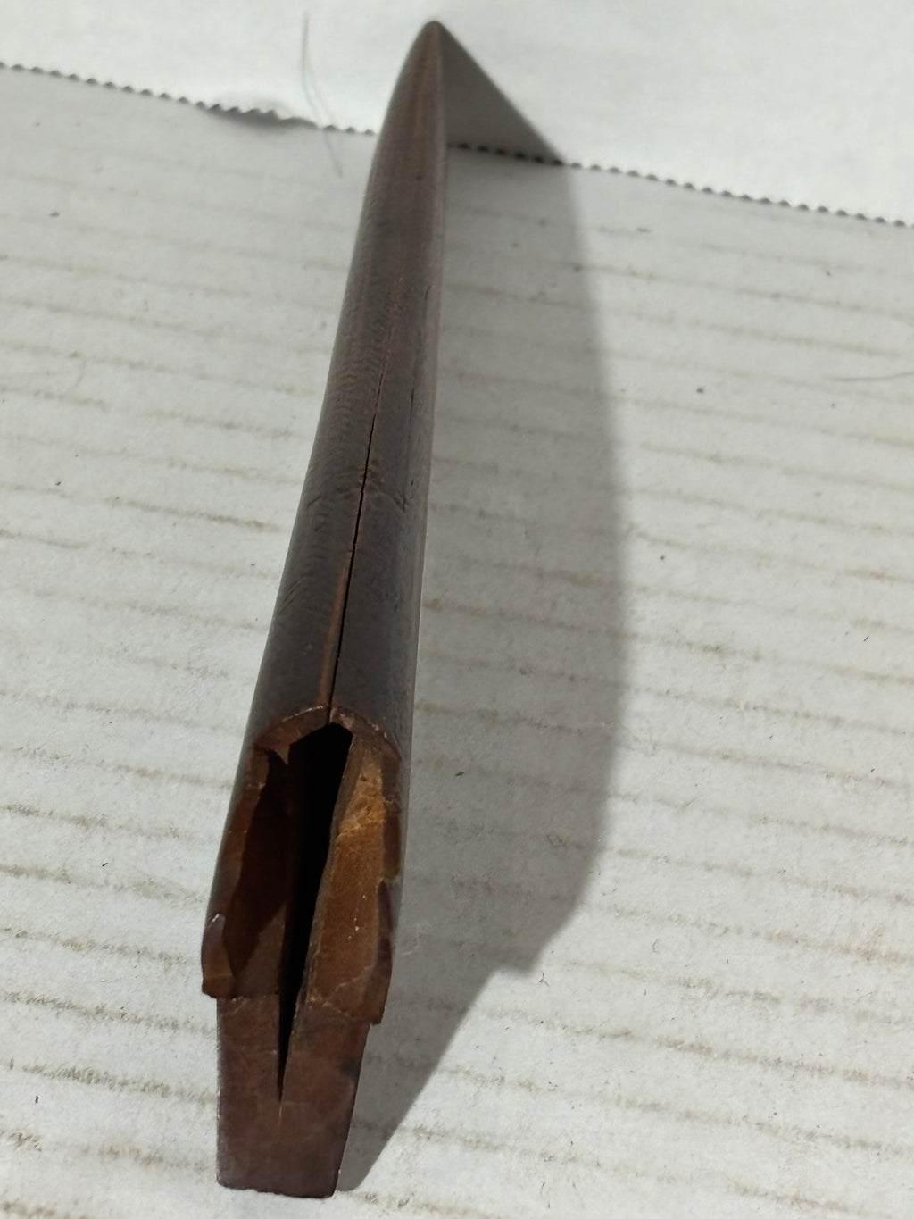 Late 19th Century Grafting Knife with Original Folk-Carved Wooden Sheath